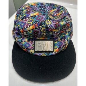 Grassroots California Hat Cap 5 Panel Snap Back Aztec FAB 420 Marissa Favazza